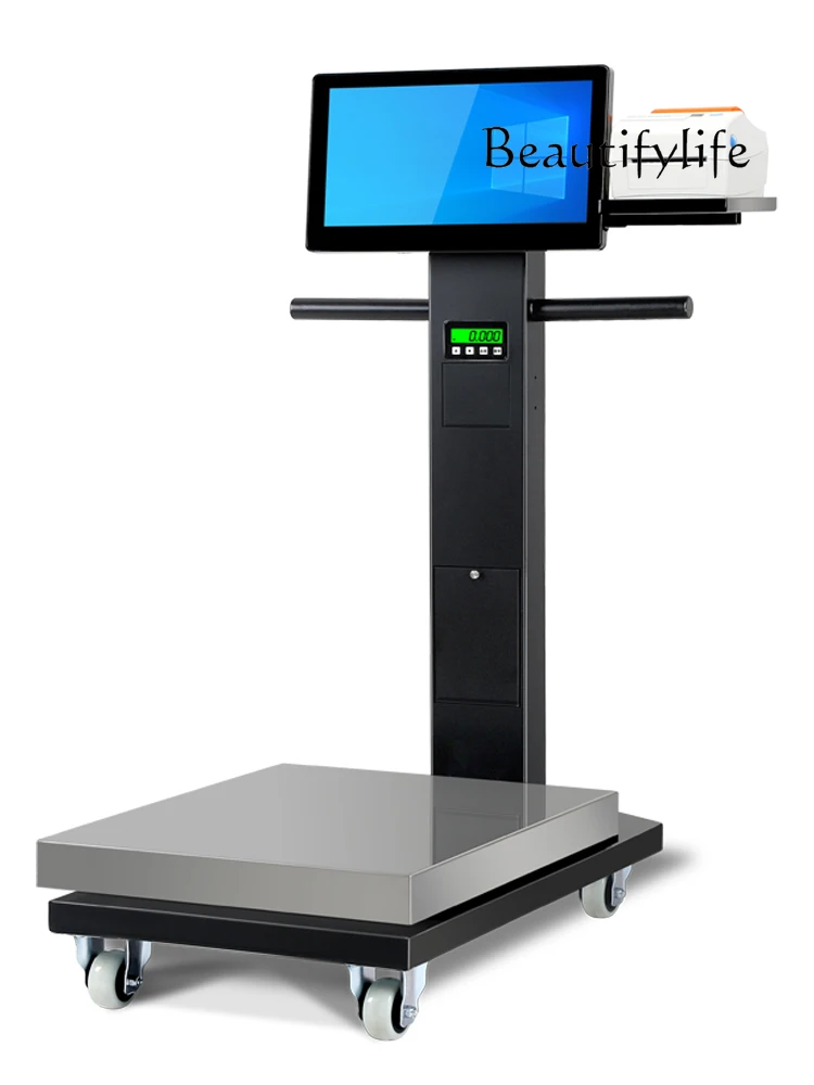 Ai Intelligent Identification Truck Scale Weighing Cash Register Touch Screen Floor Scale Distribution Sorting Scale