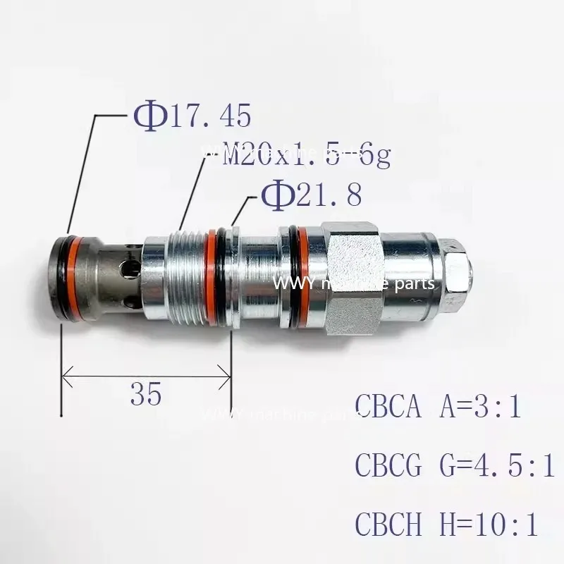 CBCA/CBCG balance valve counterbalance valve PF12 load sensing control valve construction machinery crane winch