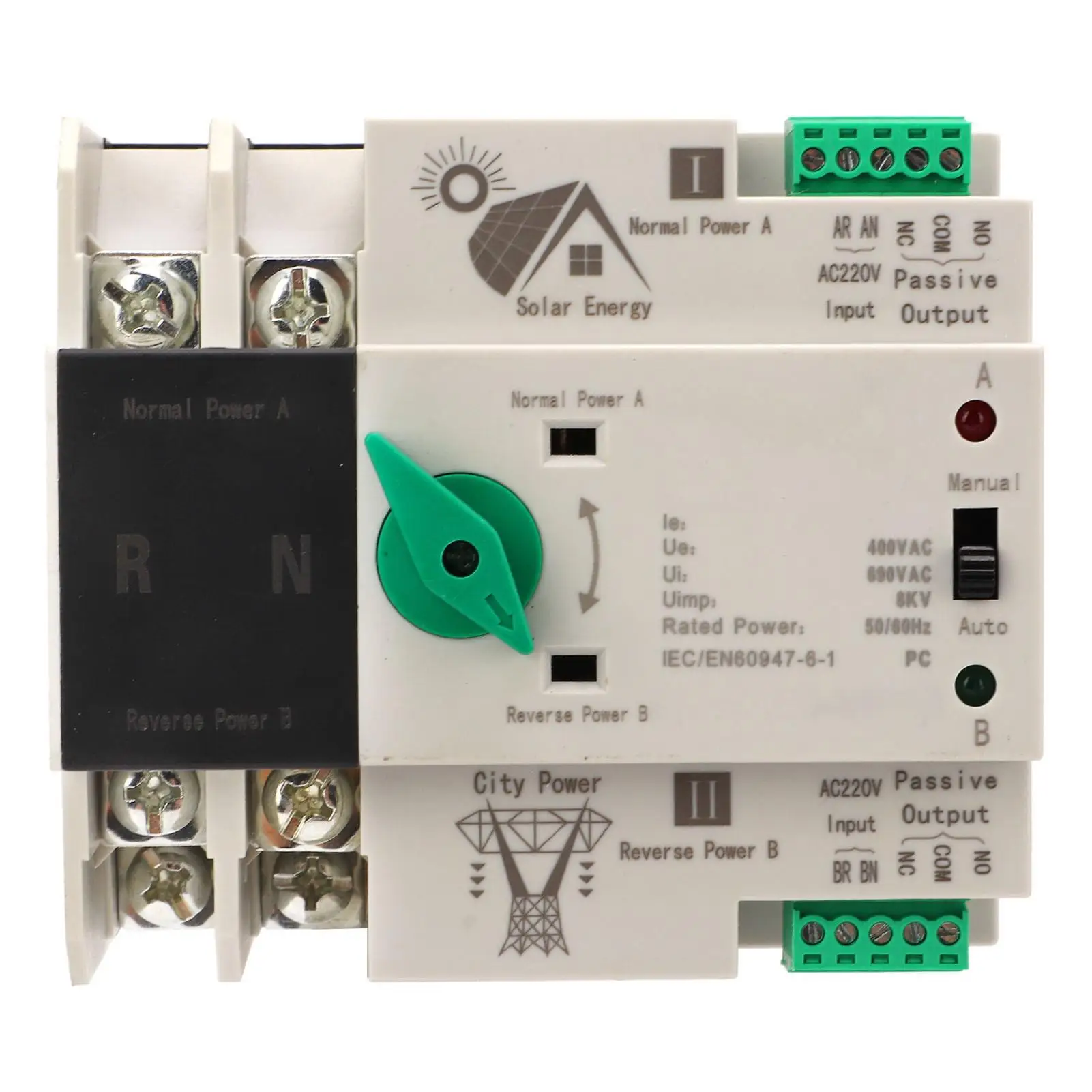 

CHLT-125/2P AV220V 63A/80A/100A Automatic Dual Power Transfer Switch - Fast Circuit Controller