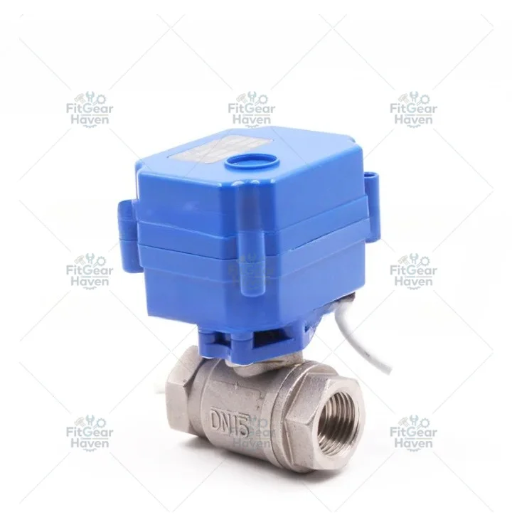 For CWX-15q/n stainless steel miniature electric valve, two-way ball valve for DN15 bathtub water heater water valve