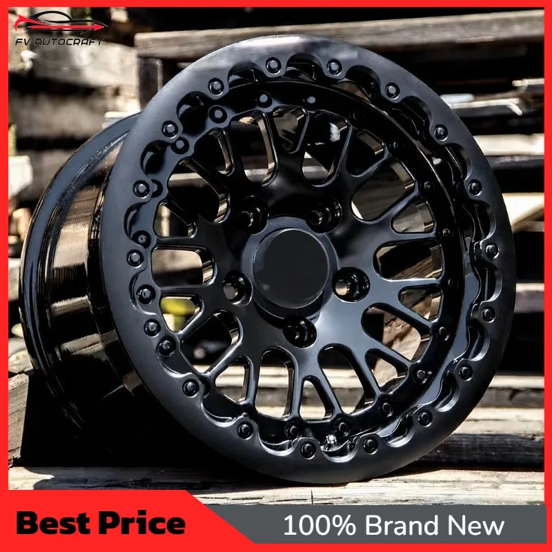 【2026】Custom Beadlock Off-Road Wheels 16/17/18/19/20 Inch 4x100/5x114.3 2/3 Piece Forged Wheels For Jeep Grand Cherokee