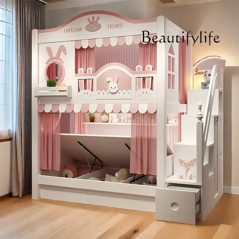 

Wooden Japanese White Lit Cabane Enfant Furniture Decoration Storage Children Bed Frame Design Modern Bunk Children Bed