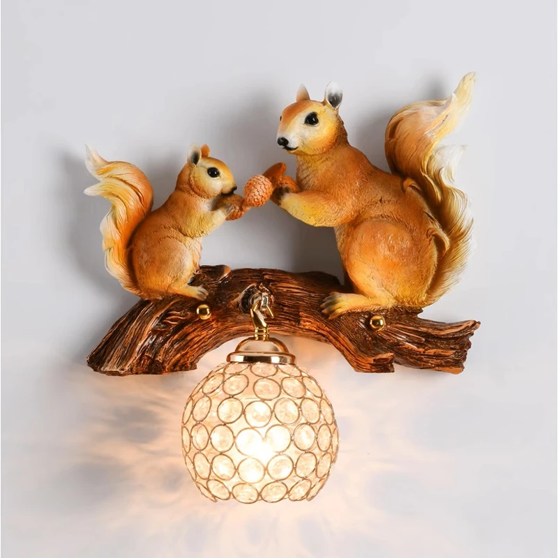 

Adorable Squirrel-Shaped LED Wall Light - Kids Room Night Lamp, Nursery Decor, Animal-Themed Bedroom Lighting