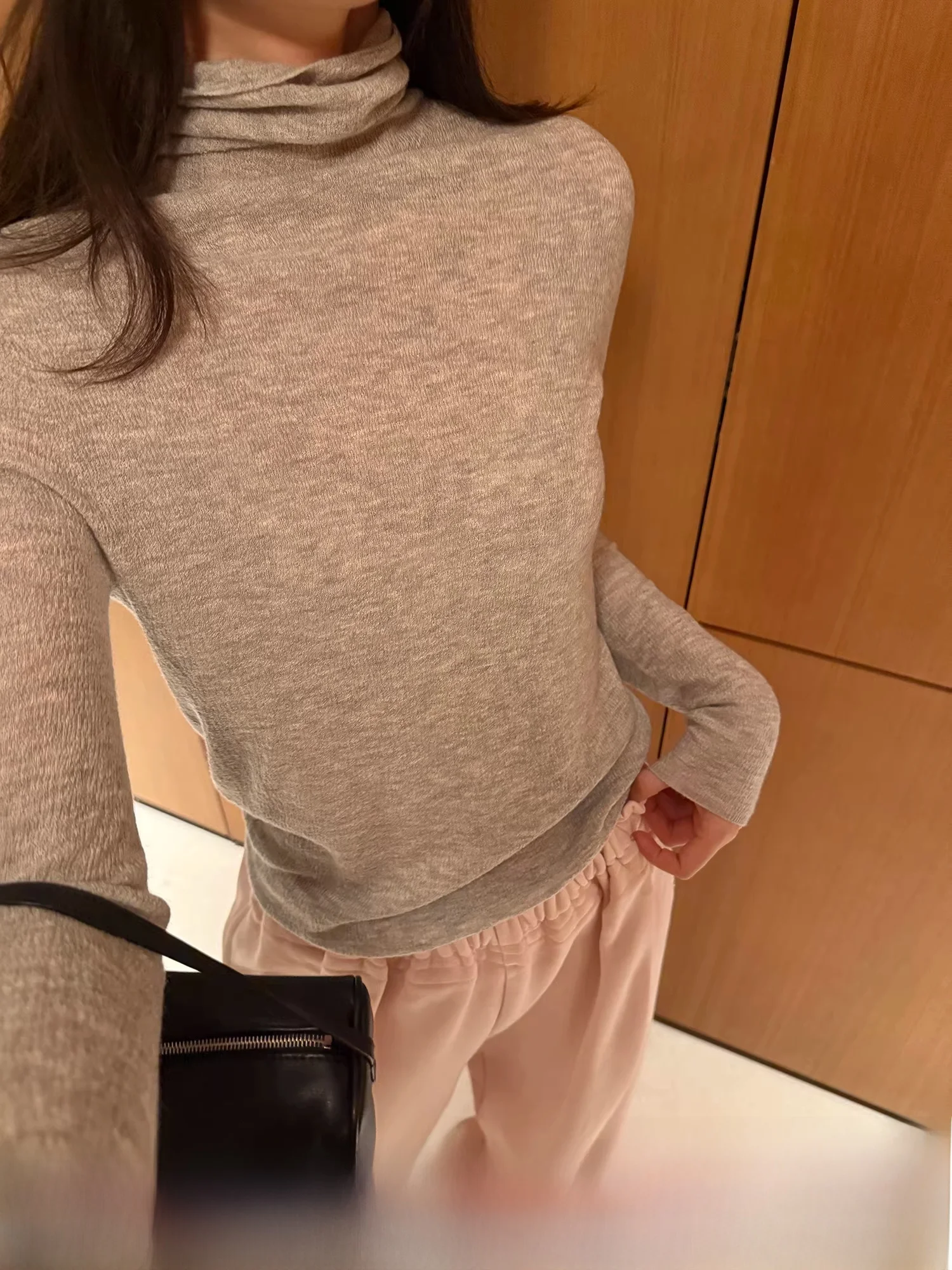 

Шелковый вязаный свитер Yang Xiaoyao с высоким воротом, женский, мягкий, ультратонкий, из тонкопряденого кашемира, зимний, для дома