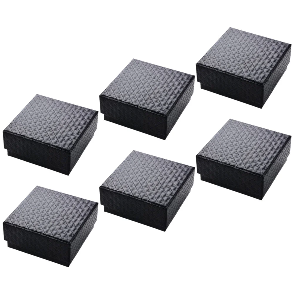 6 Pcs Jewelry Box Gift Gifts Necklace Boxes Mini Earring For Paper Small Packaging