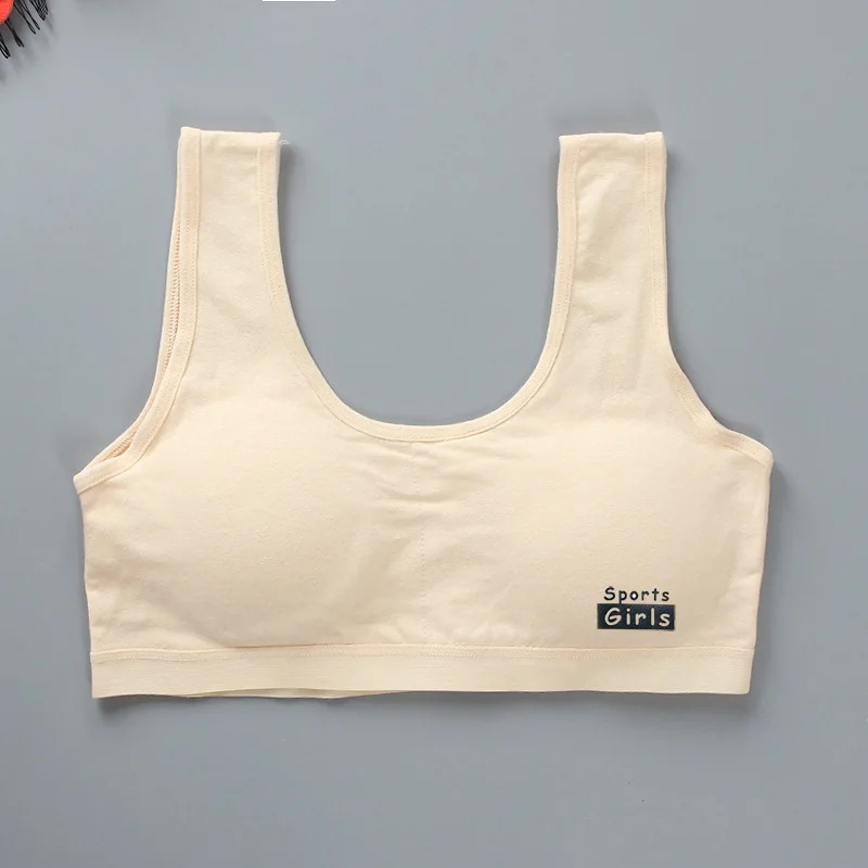 Cotton Girl Training Bra Girl Development Period Bra Comfortable Sports Vest Underwear Girl Tube Top Sports Bra