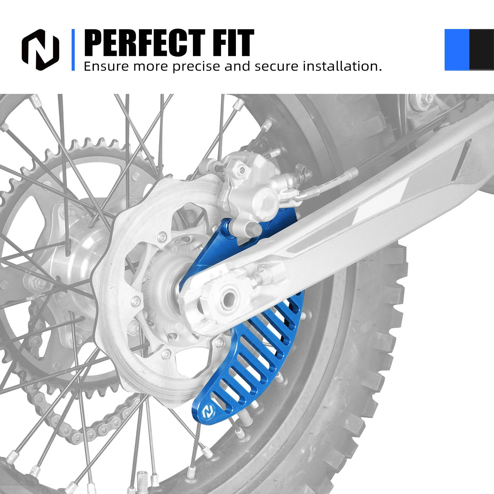 NICECNC Hinterer Bremszylinder-Schutz & Bremsscheibenschutz aus Aluminium für Stark Varg EX MX SM 2024-2026 Elektro-Dirtbike – Detail 13