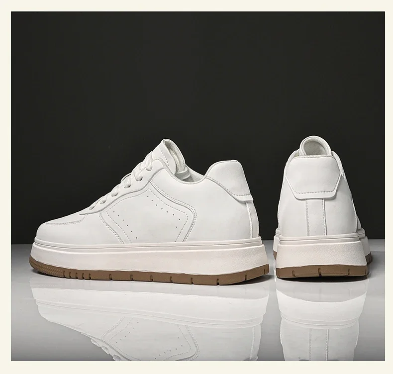Neue Schuhe zur Höhenerhöhung für Herren: 10CM-8CM-6CM Unsichtbare Sport-Schuhe zur Höhenerhöhung, Weiße Sportschuhe, Große Größen 37-44 – Detail 27