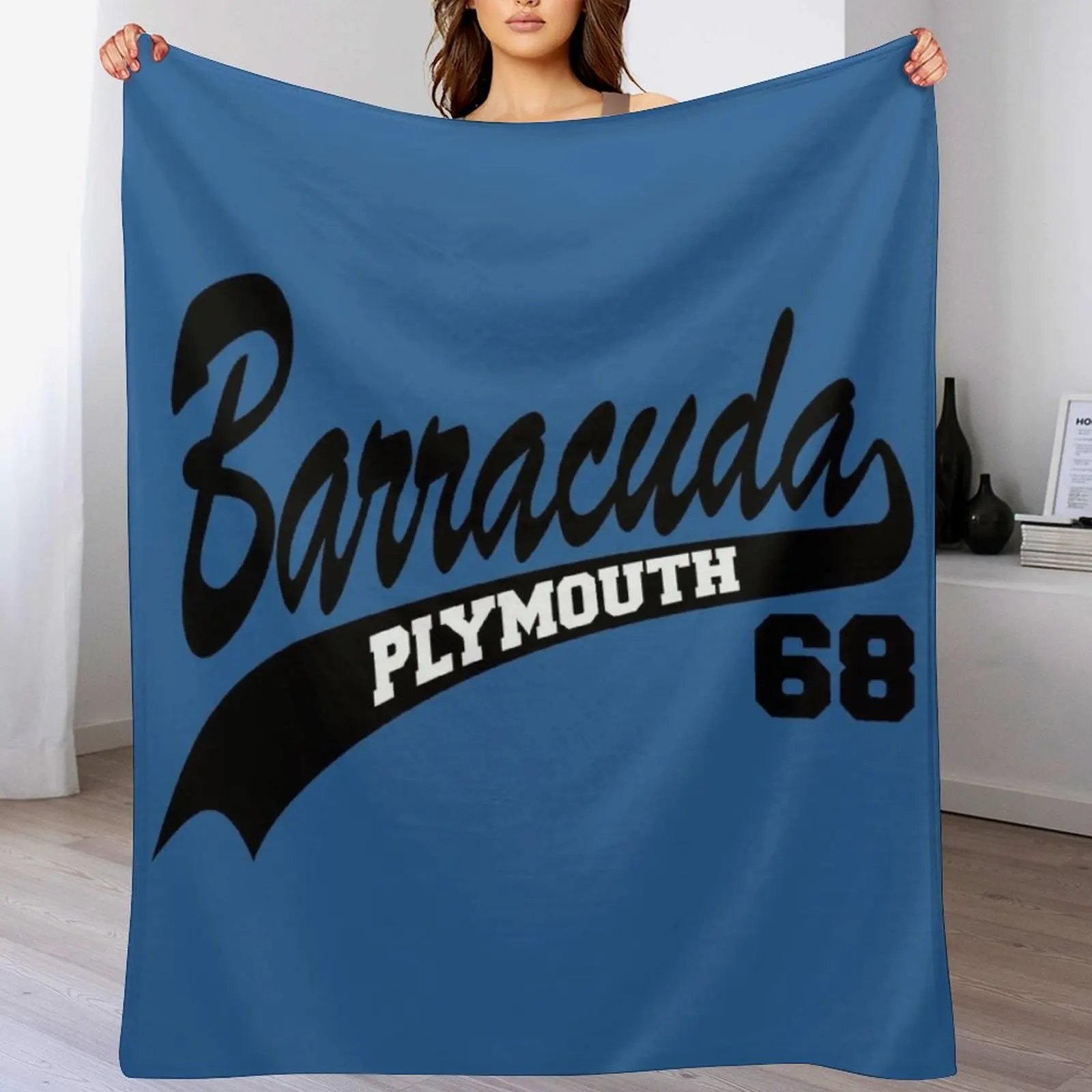 

68 Plymouth Barracuda Throw Blanket Moving Picnic Blankets