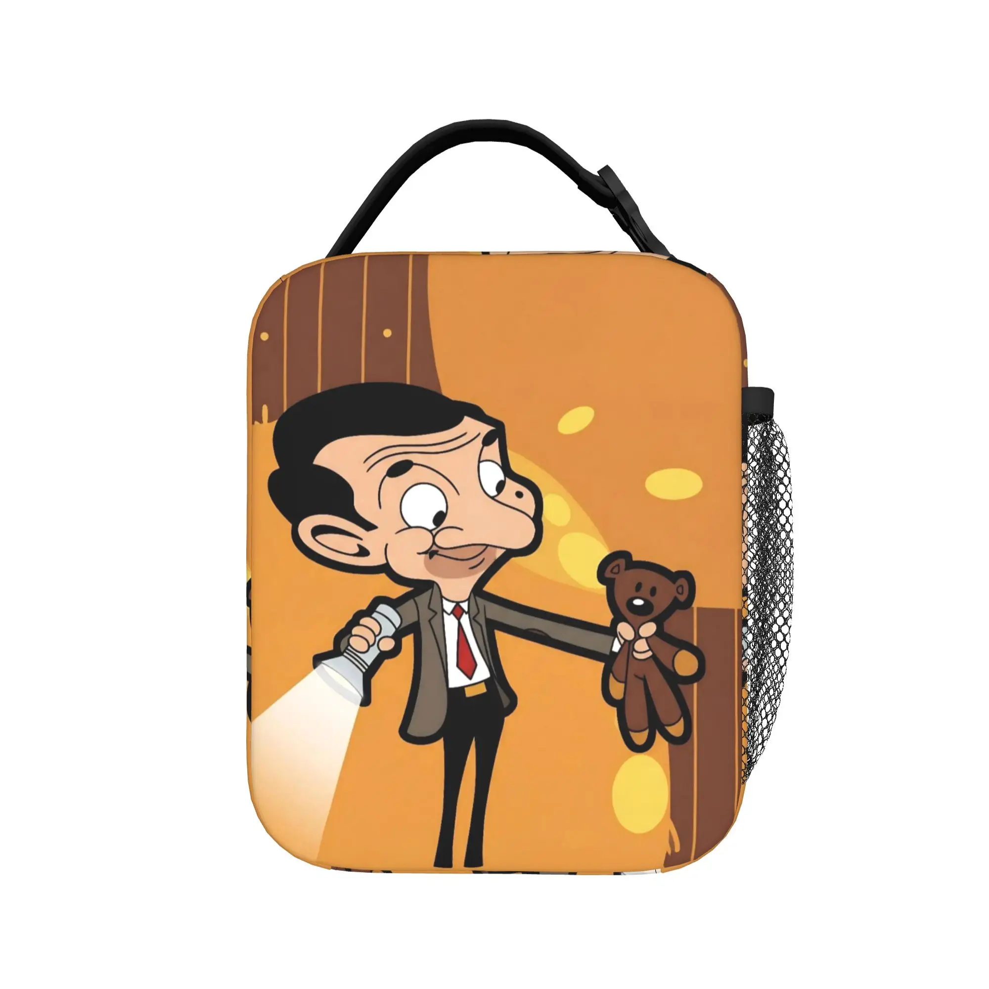 Mr. Beans Teddy Bear  Insulated Lunch Bags High Capacity  Lunch Container Thermal Bag Lunch Box Tote Beach  Travel Food Bag