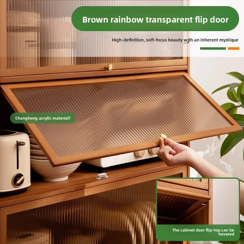 Prateleira de cozinha acabamento rack tempero prateleira de armazenamento suprimentos de cozinha prateleira doméstica armário lateral de jantar multi-camada