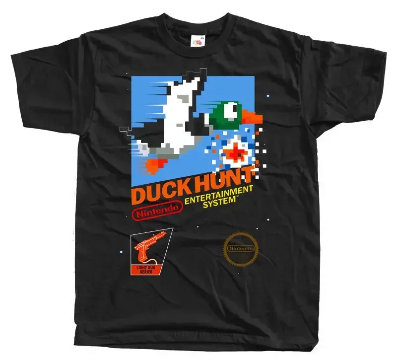 DUCK HUNT box Nes T shirt Black Arcade Famicom NES v