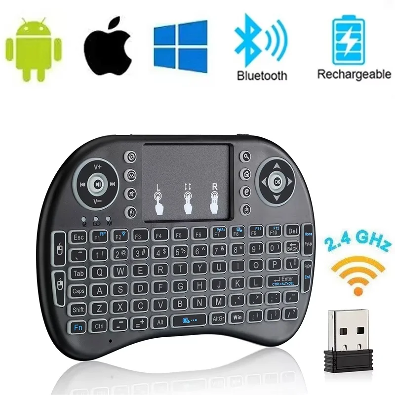 Mini Mini Wireless Keyboard 2.4GHz No Backlit English Touchpad Remote For Windows TV Box Laptop Keyboard Accessory Remote Accessories - Aliexpress Deal