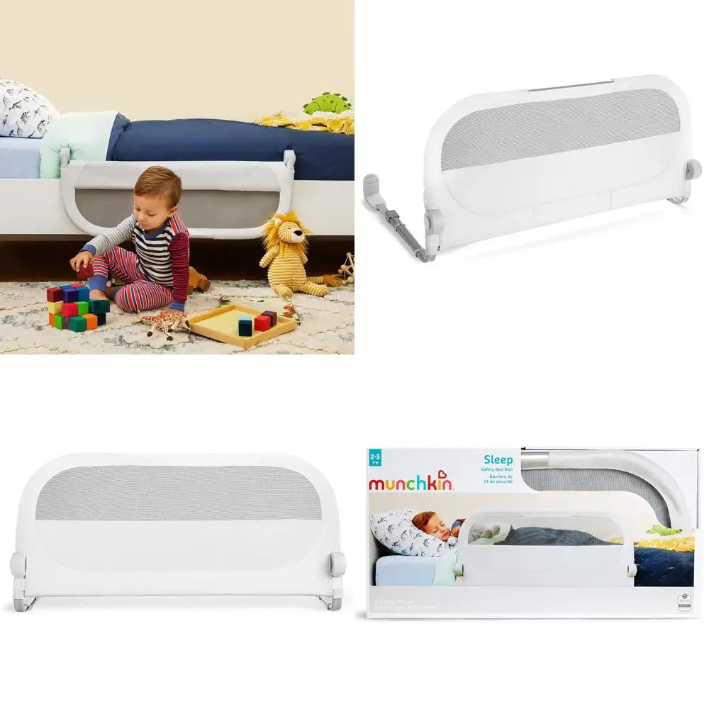 

Toddler Bed Rail for Twin, Full, and Queen Mattresses - Grey
