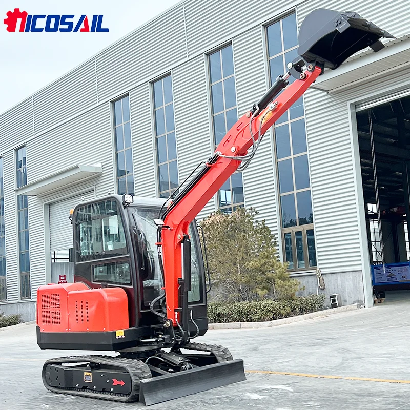 

Nicosail Бесплатная доставка Мини-экскаватор 3,0 тонны 2 тонны 1 тонна EURO V CE EPA Kubota Двигатель Заводская распродажа Маленький экскаватор с бакетом для большого пальца