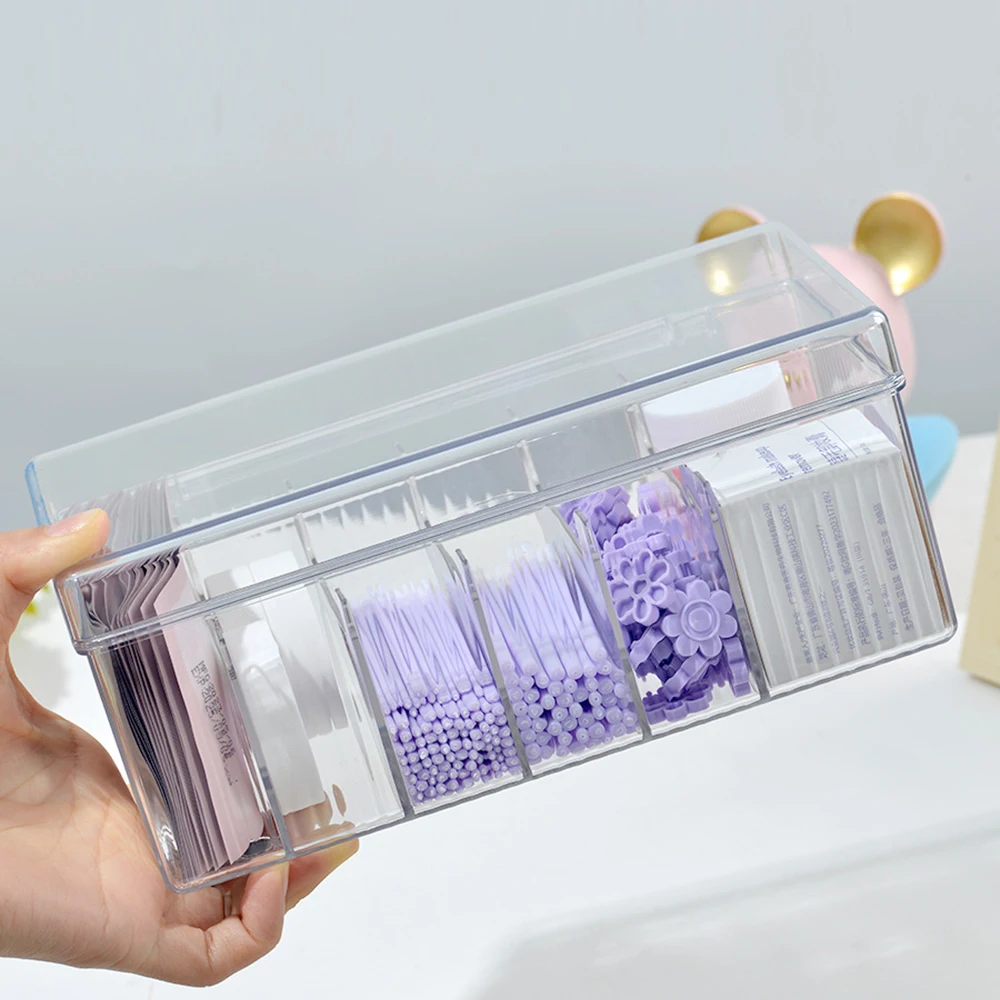 Eyelash Storage Box With Lid Grafting Desktop Storage Box Acrylic Transparent Storage Exclusively For Eyelash Stylists In Beauty