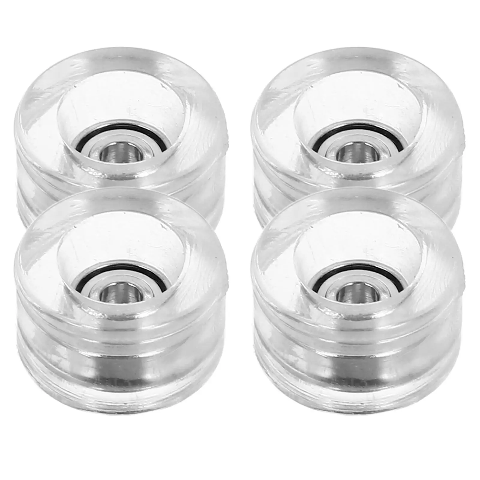 4Pcs Finger Skateboard Wheels Highspeed Bearing Replacement Durable Mini Skateboard Parts Lightweight Practical Accessories
