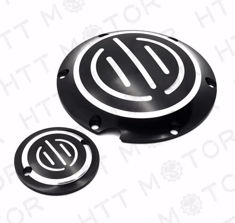 

CNC Derby Timing Timer Cover For Harley Davidson Sportster 883 1200 XL XR BLACK