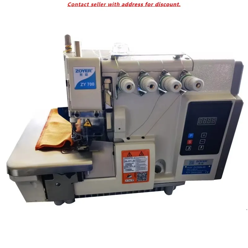

New Type ZY700N-4D ZOYER 4threads Direct Drive Overlock Sewing Machine Industry Sewing Machine For Garment Factory Sew Cloth