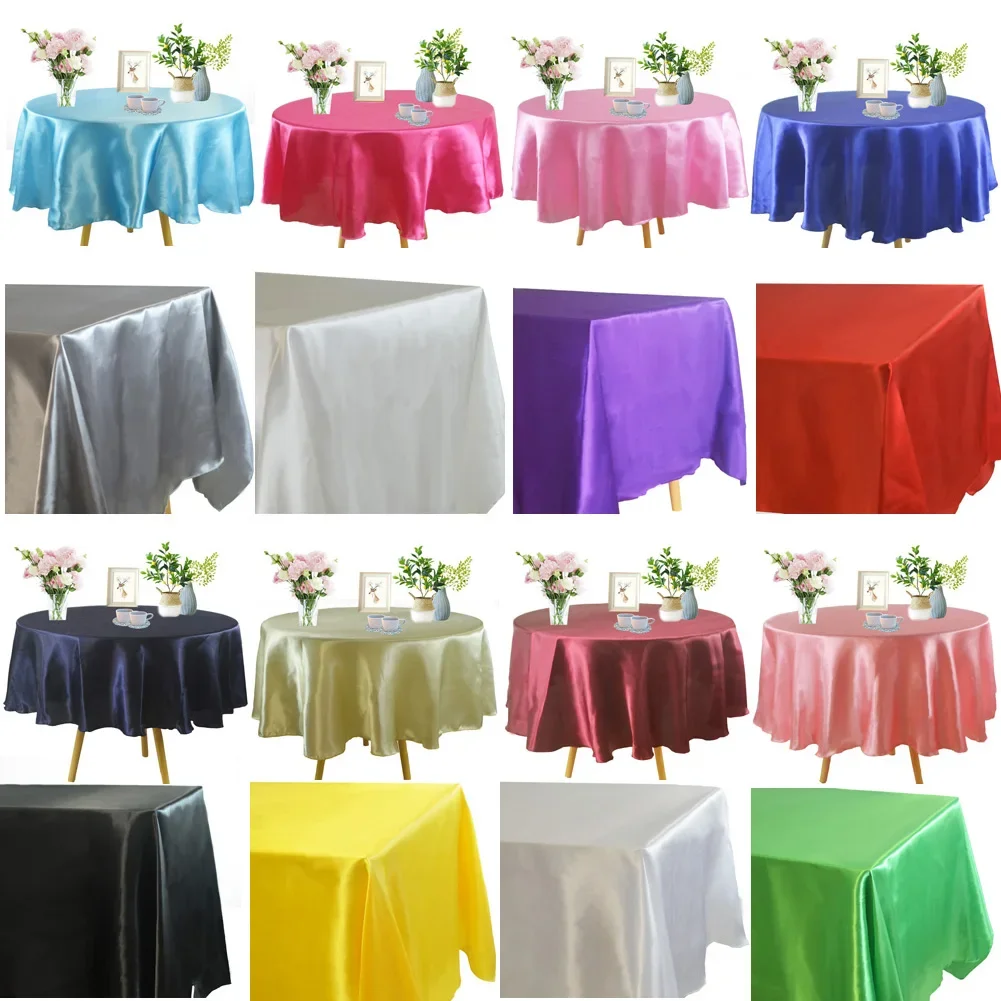 

Satin Tablecloth Home Table cover Christmas Party Table Cover Wedding Banquet Toalha De Mesa Birthday Christmas Tischdecke