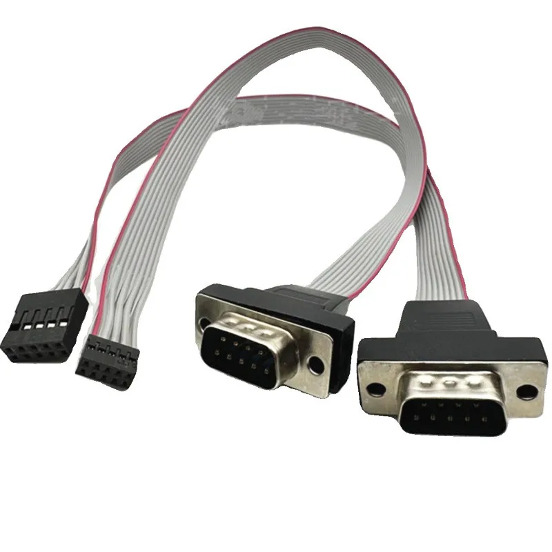 5 Stück COM-Verlängerungskabel, Dupont 2,0 mm / 2,54 mm, DB9 zu Dupont 9-Pin RS232 Serielles Kabel für Computer – Detail 5
