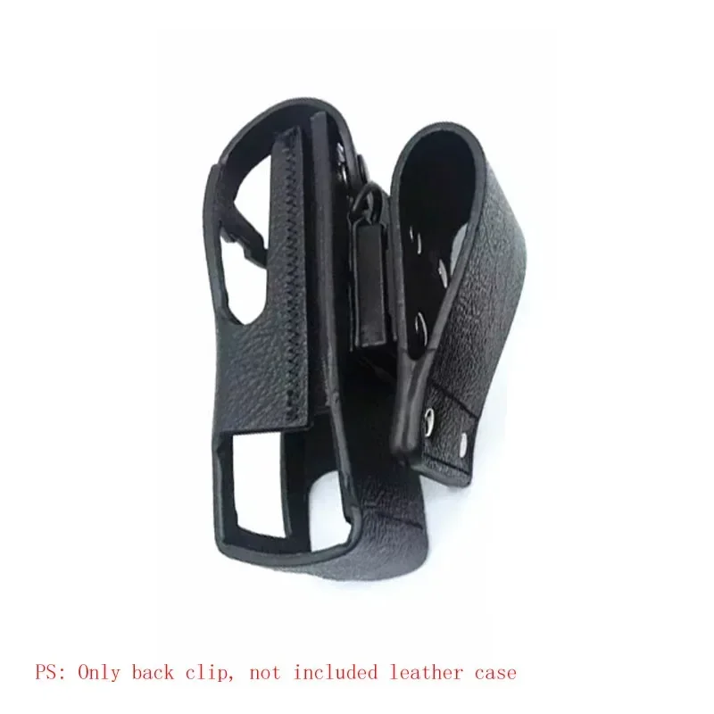 Leather Back Clip for Motorola MTP3150 MTP3200 MTP3250 MTP3500 MTP3550 Walkie Talkie Protective Sleeve Holster Shoulder Case Bag