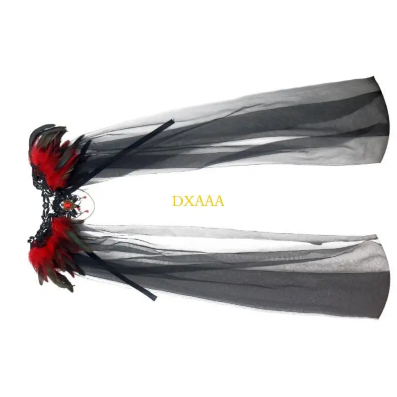 DXAA Shawl Shoulder Wrap Gothic Shrug Poncho Lace Collar Halloween Cosplay Costume for Adults Women