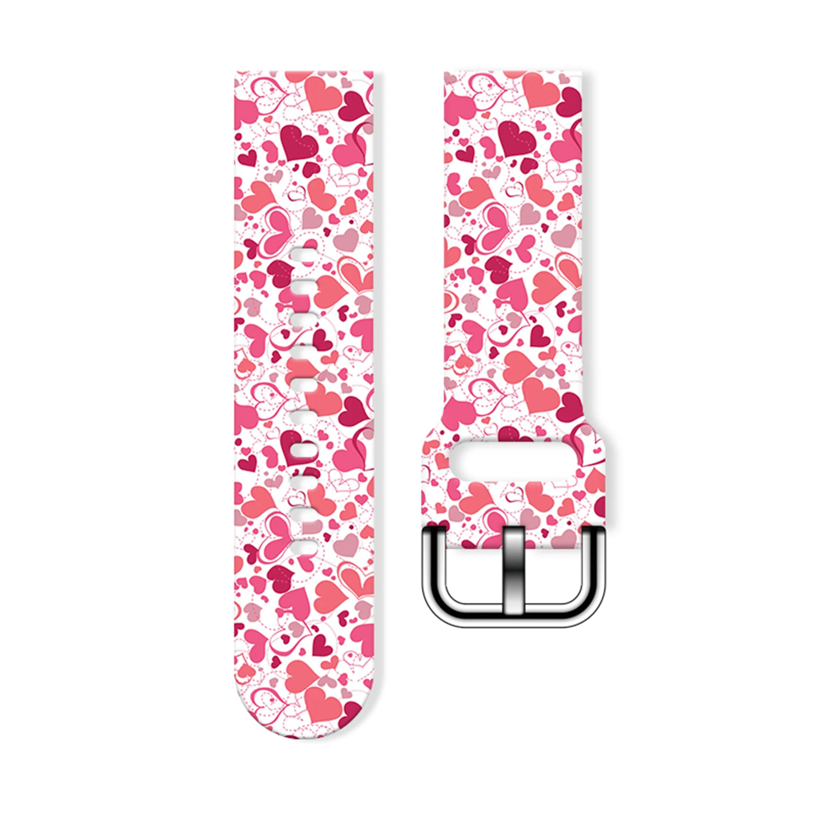 

Romantic Valentine's Day 20mm Printed Strap for Samsung Galaxy Watch 7/6/5, Replaceable Band For 41mm 46mm Xiaomi Huawei Amazfit
