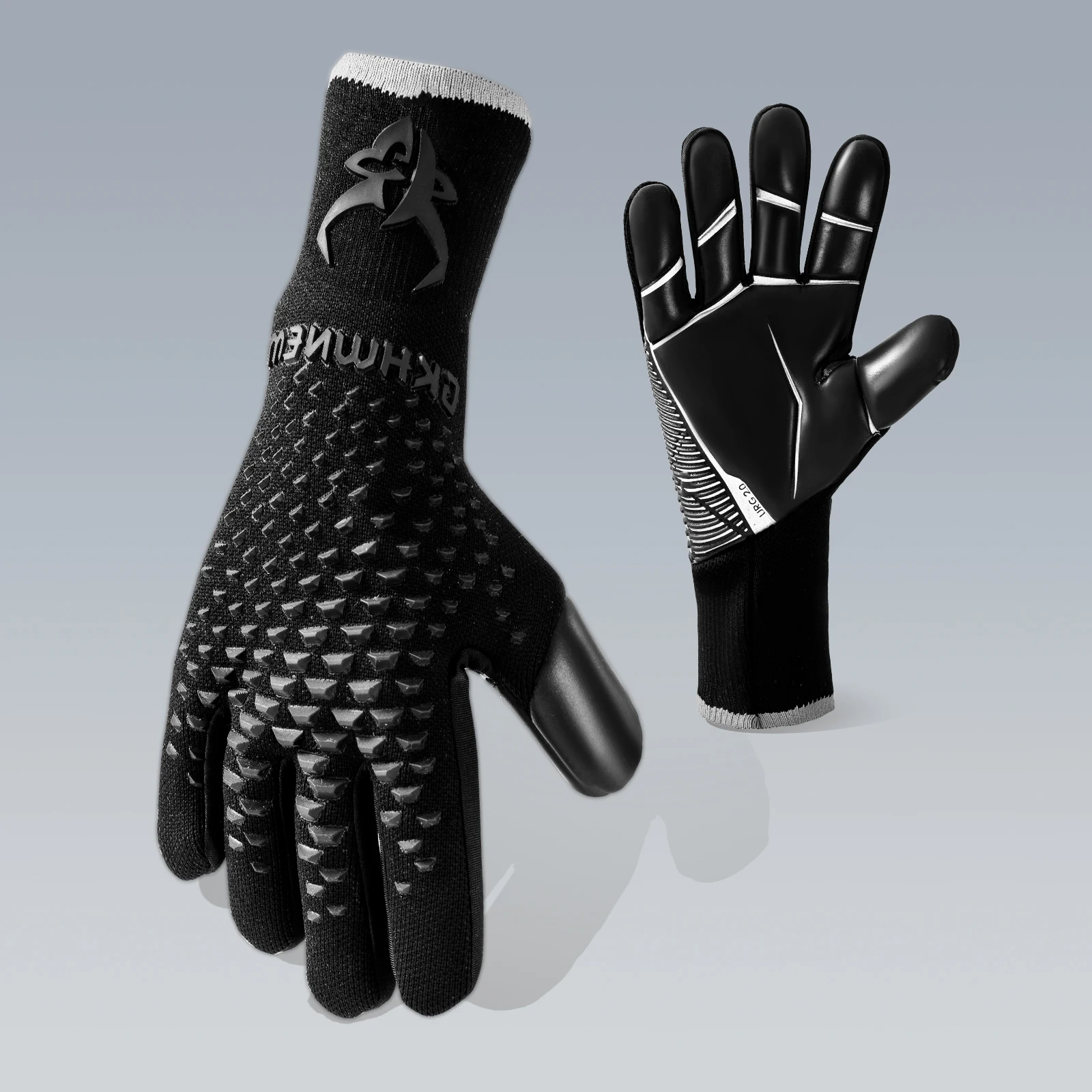 Luvas de goleiro de futebol jovens adultos luvas de goleiro de alto desempenho respiráveis ​​com 4 + 3mm super fornecem controle extremamente forte