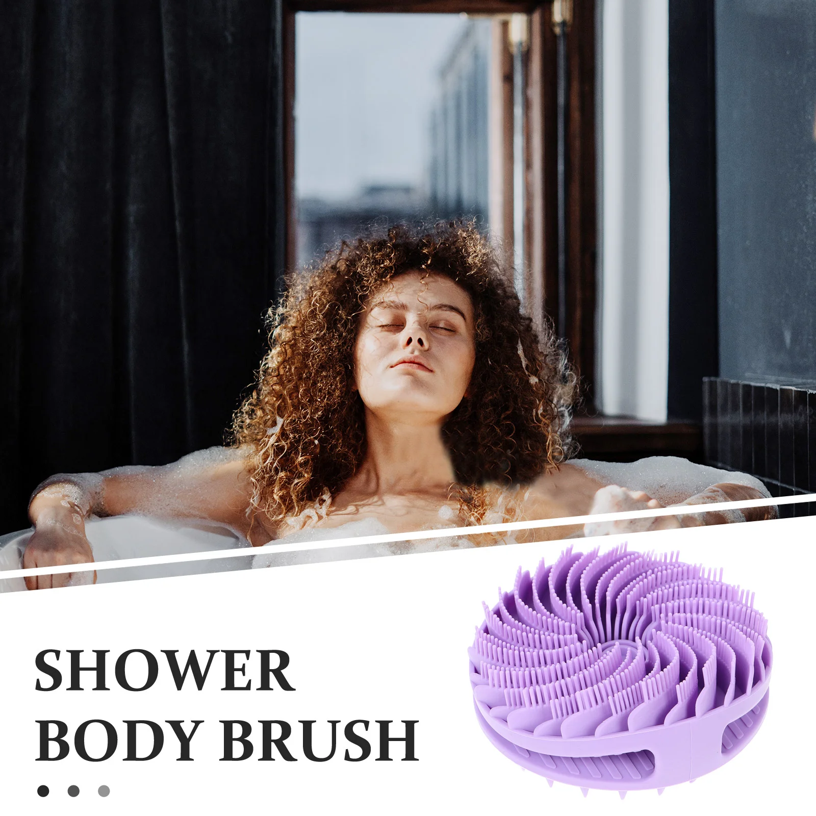 Bath Brush Body Scrubber Face Exfoliator Handheld Shower for Silicone Silica Gel Two Sided Child