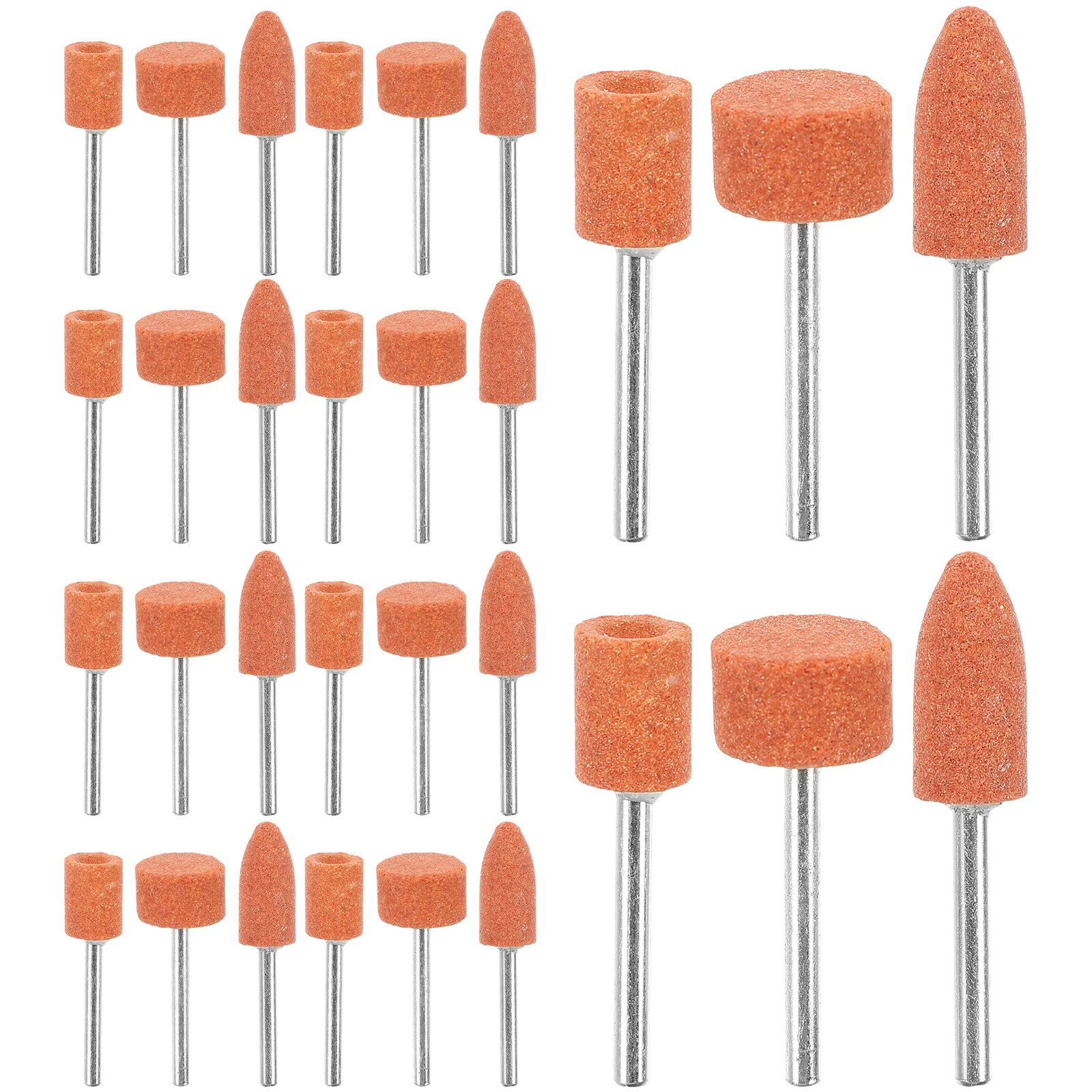 

42pcs Grinding Stone Set 3 17x10mm ange Cylinder Cone 3 17x15mm Rotary Tool S Drill Bit Polishing