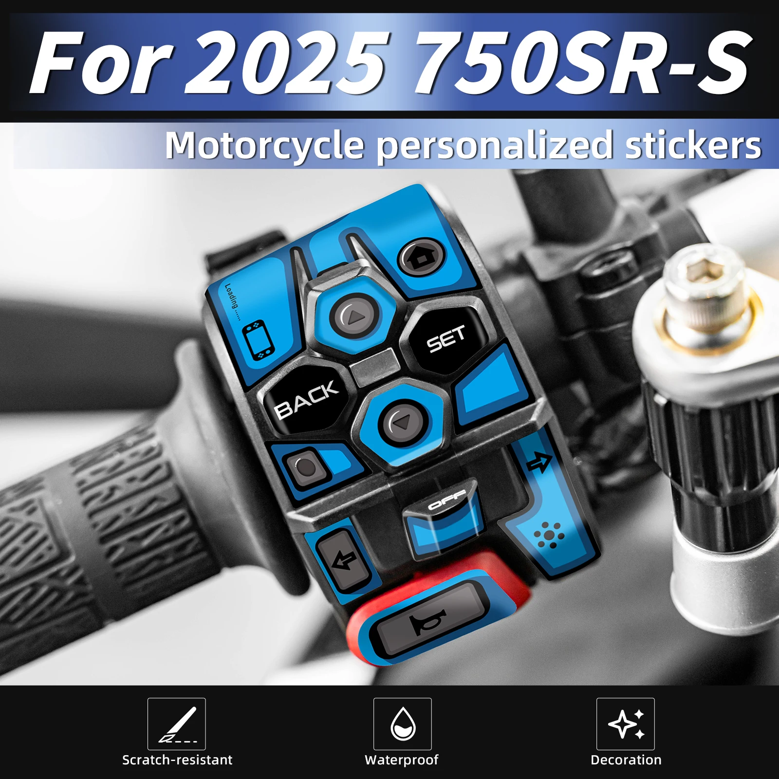 

Suitable for 2025 CFMOTO 750SR-S Key Switch Stickers Weatherproof Anti-Wear Anti-Stain Custom High-Fit 3M Adhesive Mod Parts