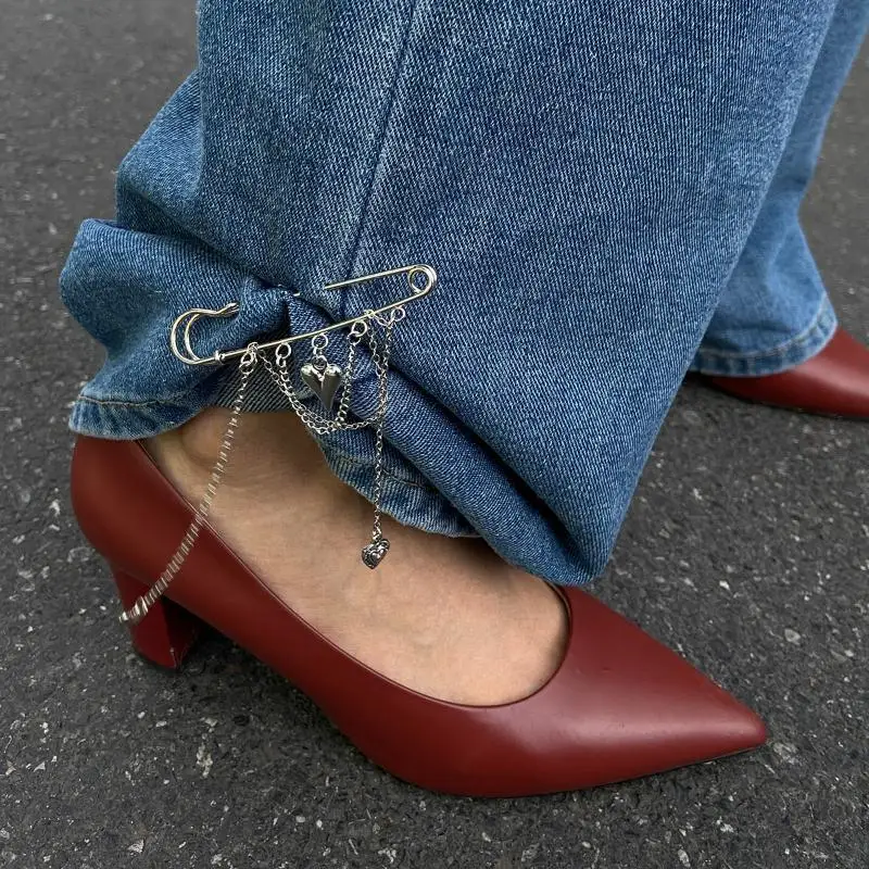 العصرية حقيبة سحر قلادة الإبداع الملابس الثابتة دبوس انفصال زر المشابك زر المشدود اللؤلؤ جان تشديد مشبك #1