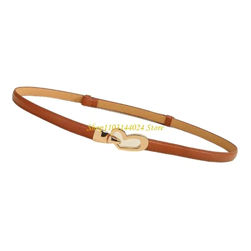 n5ke أنيقة تصميم القلب حزام حزام الخصر القابل للتعديل مع جلد بو ناعم #4