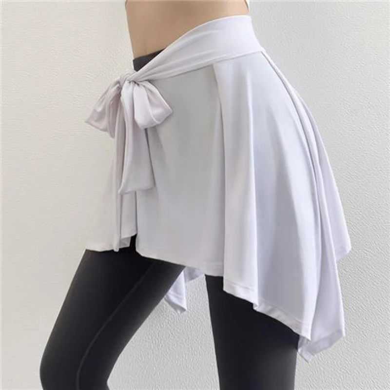 Woman Butt Cover Mini Fake Skirt Shirt Safe Pants Hip Shelter Dress Straps Pleats Avoid Sport Harassment Tenis Fitness Y2K Short