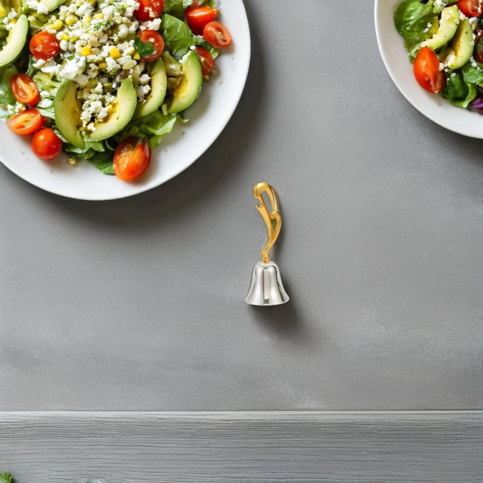 

Creative Handbell: Zinc Alloy Metal Handle Loud Ringing For Seniors Wedding Restaurant Classroom Desk Service