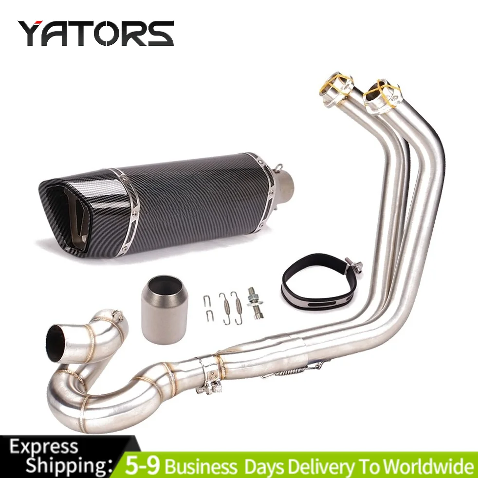 

Full Exhaust System Front Pipe Muffler For Kawasaki Ninja 650 Z650 2017-2019 Exhausts Pipes