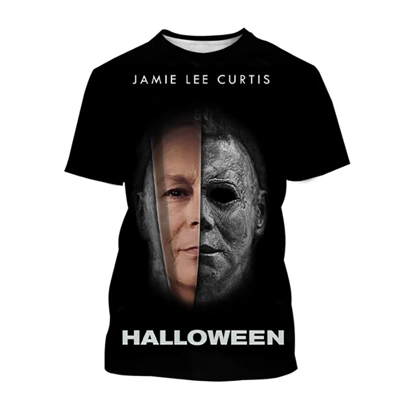 Halloween Horror Movie 3D Print T-Shirt Men Women Short Sleeve Fashion Casual T Shirts Oversized Harajuku Tees Tops Kid Clothing