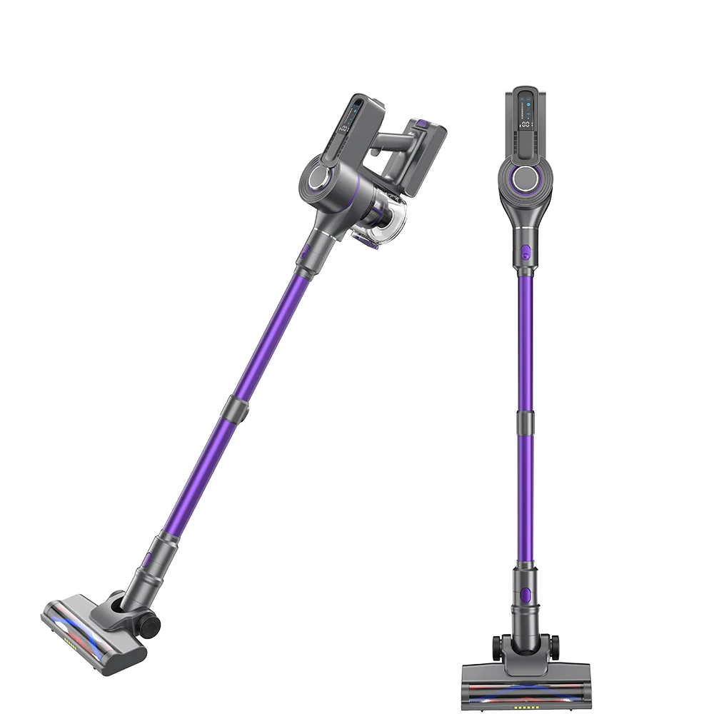 Cordless Vacuum Cleaner Rechargeable Lightweight Big Switch Button LED Touchscreen Easy Handheld For Home Use
