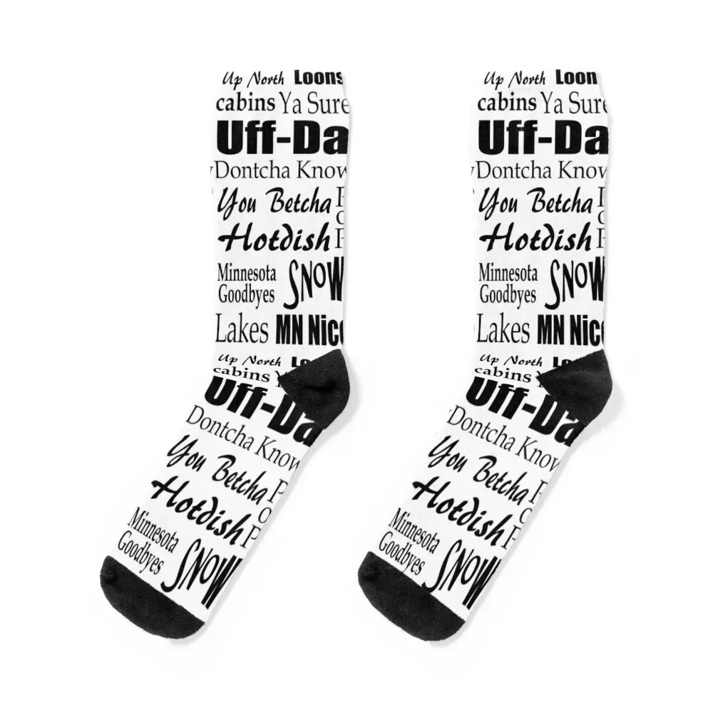 

Minnesota Sayings - Minnesotans Socks new in's hiphop Crossfit Socks Man Women's