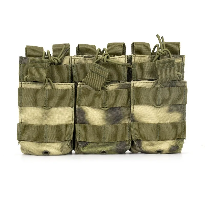 Tactical Equipment Adjustable Molle Tactical Magazine Accessory Bag M4 Enthusiast Triple Clip Pouch Two Pieces
