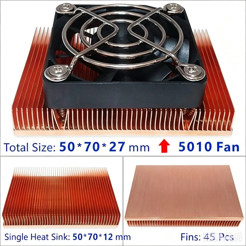 5*7cm Camera Cooling Fan Universal Flip‑Side Heat Sink for Sony Canon Nikon DSLR Live Streaming