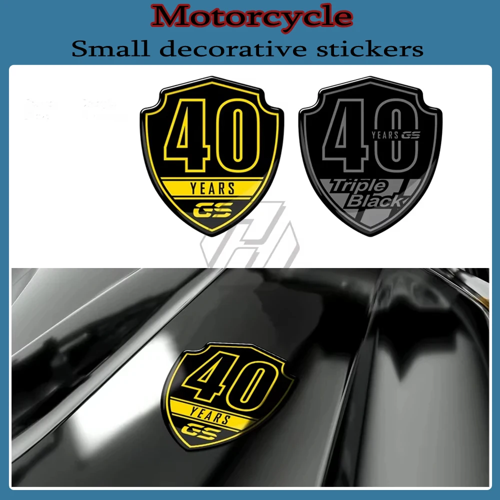 For BMW Motorrad F750GS F850GS R1200GS R1250GS Shield Declas 3D Resin 40 Years GS Sticker
