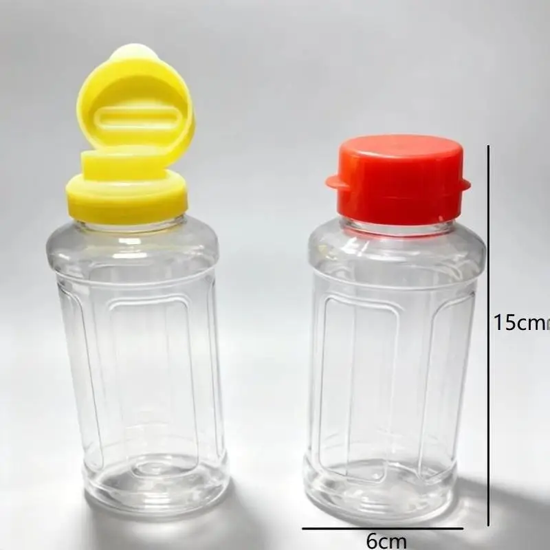 Leakproof Condiment Squeeze Bottles 290ml 1/2 Pcs Food Grade Plastic Dispensers for Outdoor Party BBQ Sauce Syrup