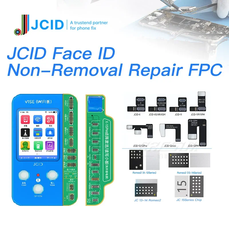 JCID Non-removal Face ID Repair FPC flex cable for iPhone X-12PM Face ID issues without soldering face id DOT-Projector fix tool