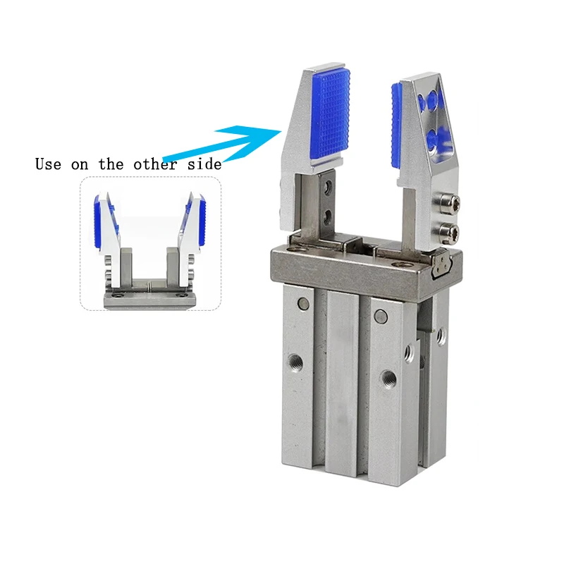 Pneumatic Finger Cylinder Parallel Gripper Fixture Chuck 10/16/20/25D Bracket Widened Inner Support Bracket Fixture