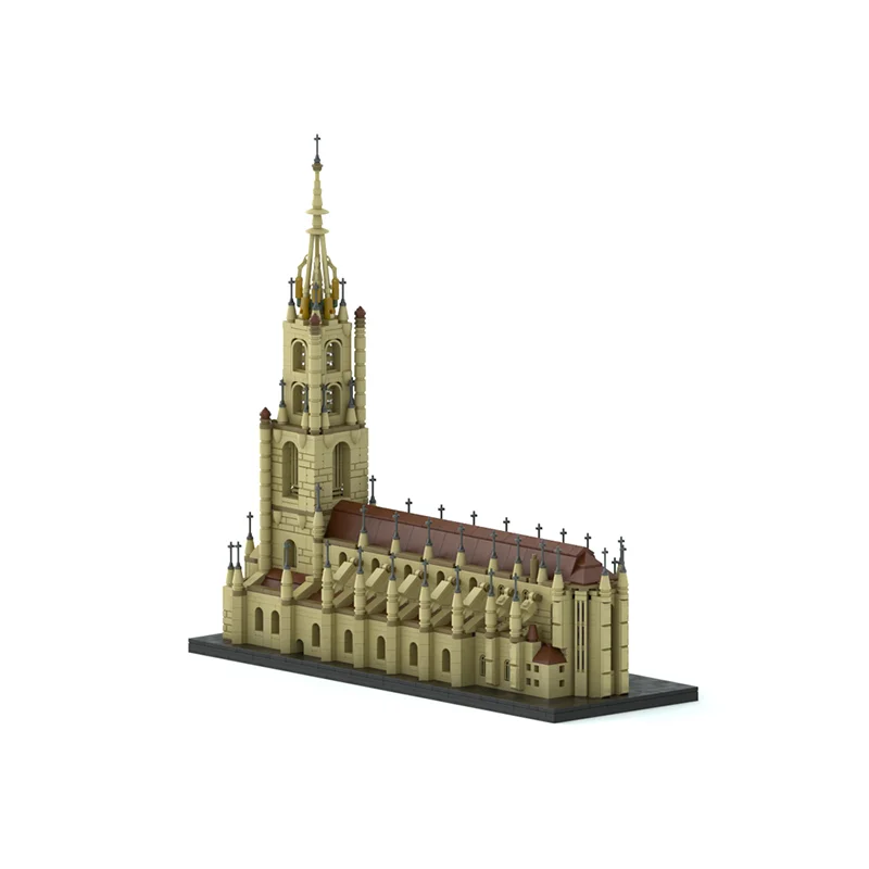 2044pcs MOC Berner M nster Bernese Minster Model Building blocks Christmas gifts DIY toy creative idea Education Brick Birthday