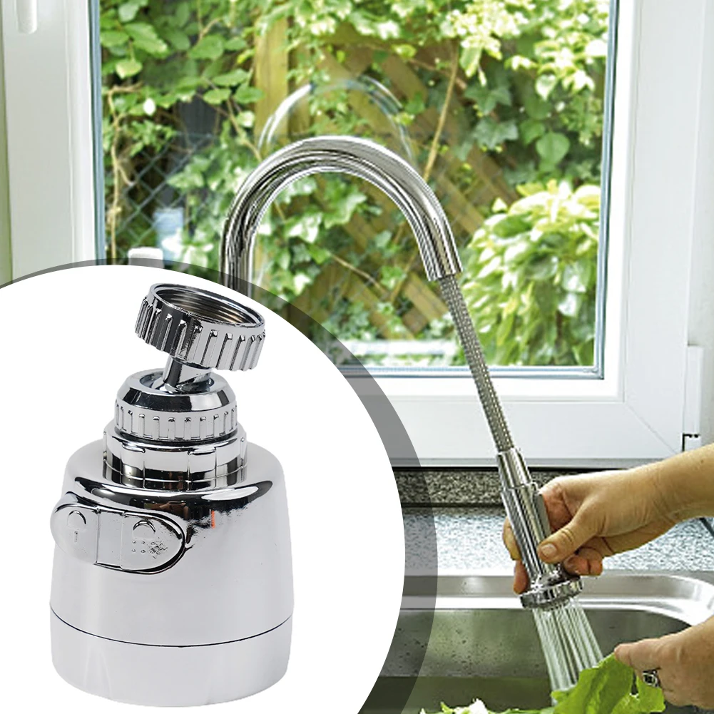 Water Saving Faucet Faucet Extender 77*52mm Anti Splashing Electroplating Extender Sprayer Flexible Kitchen Tap