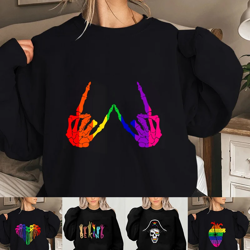

Womens Pullover Halloween Party Oversized Sweatshirts Long Sleeve Tops Fall Fashion Outfits Hoodies Ghost Clothes