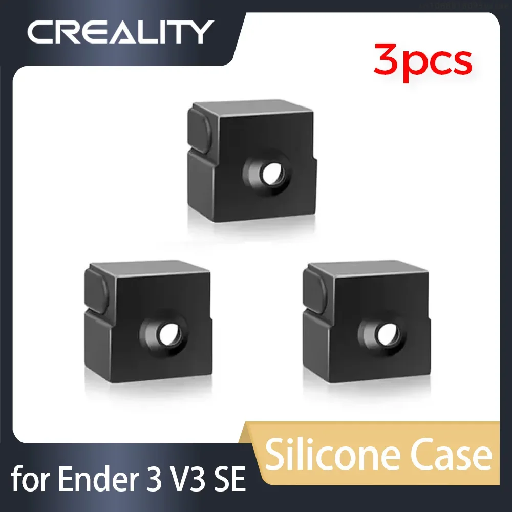 

Силиконовый чехол CREALITY, 3 шт., совместимый с Ender 3 V3 SE, силиконовый чехол, силиконовый носок для Ender 3 V3 SE, аксессуары для 3D-принтеров